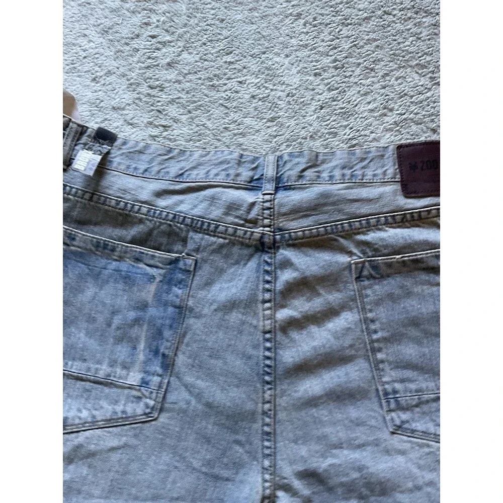 Zoo York Bronx Unbreakable Mens Dark Wash Straight Leg Button Fly Jeans Sz 40